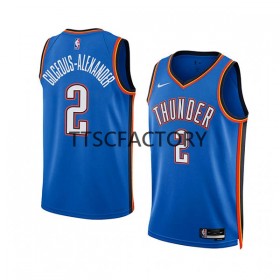 Oklahoma City Thunder Shai Gilgeous-Alexander 2 Nike 2022-23 Icon Edition Sininen Miesten Pelipaidat Swingman
